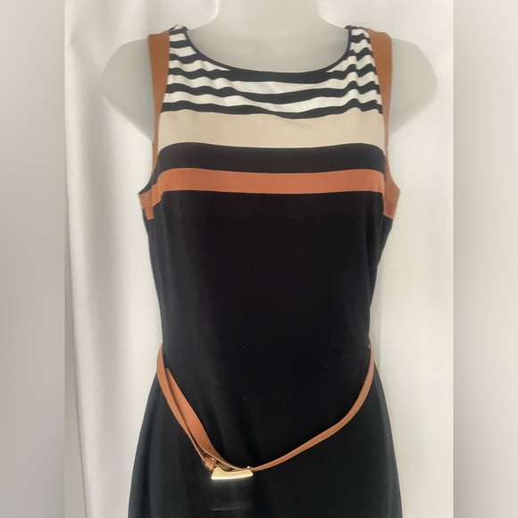 MAKE OFFER! White House Black Market Striped lined Dress NWT SZ 6, READ - Picture 3 of 7